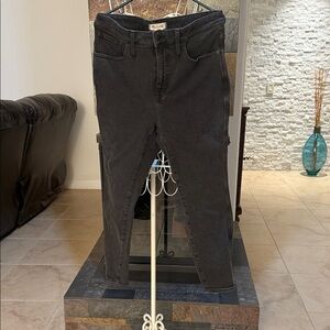 Madewell 10”Hi-Rise skinny  Charcoal Denim Pants 16W